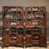 清 红木月洞式博古架（一对） 商品缩略图0
