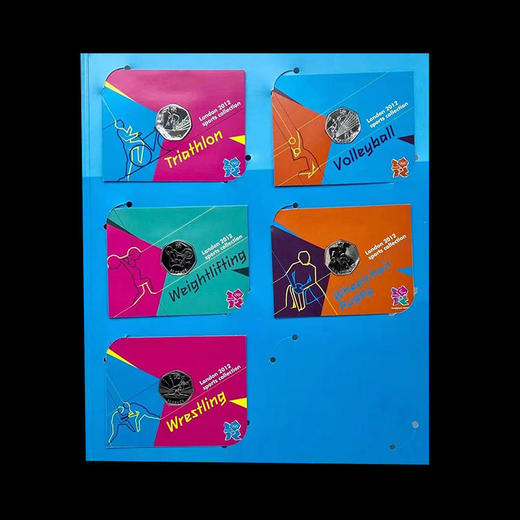 伦敦奥运会纪念币大全套(共29枚) 、英国皇家造币厂、带官方卡册、分体卡 商品图11