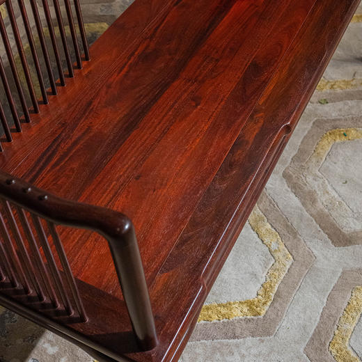 紫檀直棂长椅 商品图2