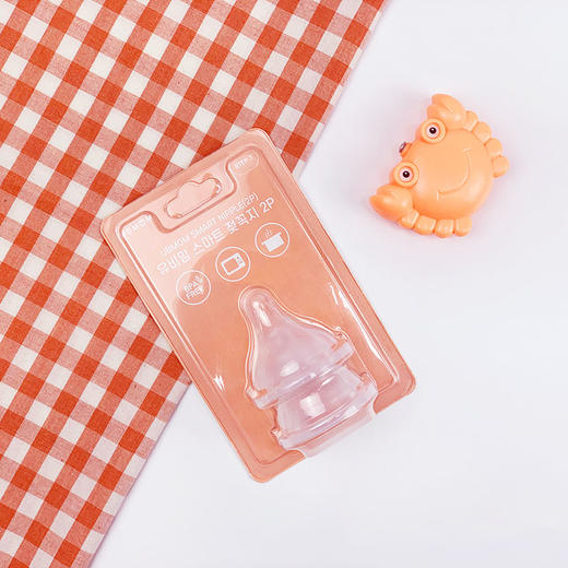 UBMOM吸管杯奶瓶奶嘴硅胶奶嘴韩国原装进口奶嘴2只装 商品图0