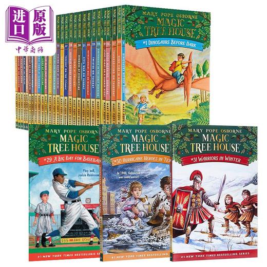 【中商原版】神奇树屋第一季31册合集 Magic Tree House 1-31 儿童文学 故事科普小说图画书 章节书 英文原版 进口图书 商品图0