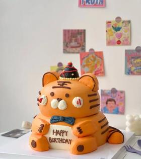 小老虎立体主题蛋糕