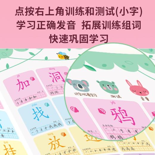 (仓发) 发声书 有声手指点读书:汉字读和写 3-6岁 儿童识字700例点读大书 会说话的识字书 海润阳光/山东人民出版社/9787209125703 商品图7