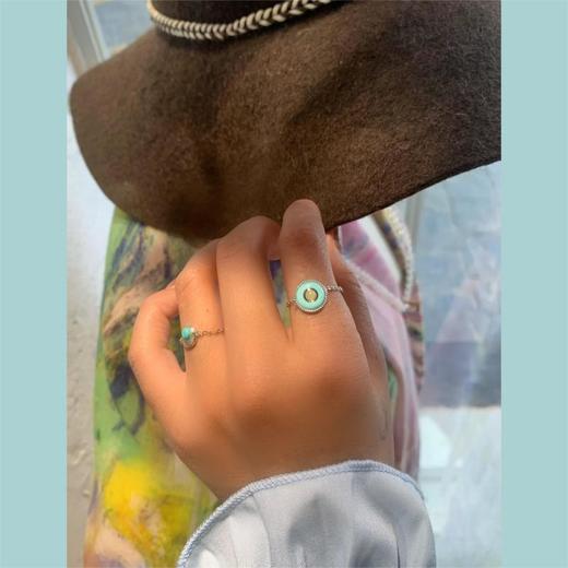 西藏头饰 日月藏式 925银软戒指 两款可选 醍醐X弗影 商品图1