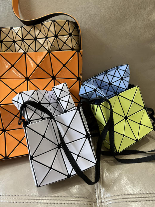 620-9 三宅新款 盒子包 双拼设计 大号手提包 小号斜挎包 商品图1