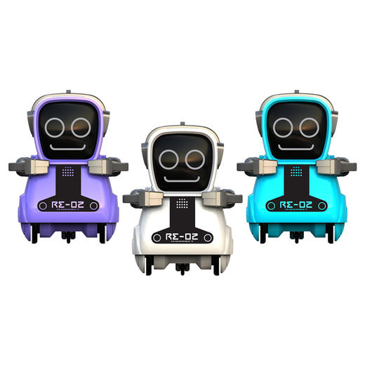 银辉 口袋机器人普利（蓝色紫色白色） 商品图0