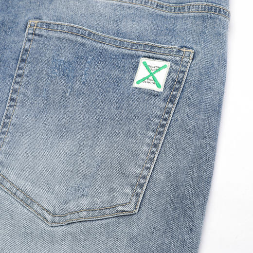 【断码清仓】HX 夏季水洗牛仔九分裤S210220060101 商品图6