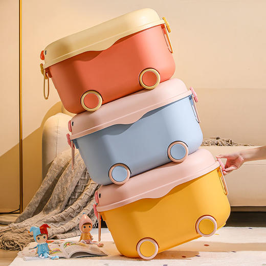 儿童玩具收纳箱家用整理箱塑料筐大容量零食储物箱宝宝衣服储物盒 商品图8