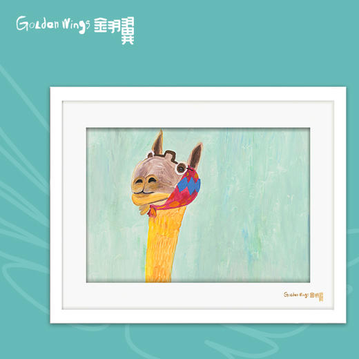 装饰画 《我酷吗》陈绍锋 金羽翼残障小艺术家手绘作品 复制画/原画 商品图0