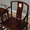 紫檀云龙纹高扶手南官帽椅成套（两椅一几） 商品缩略图3
