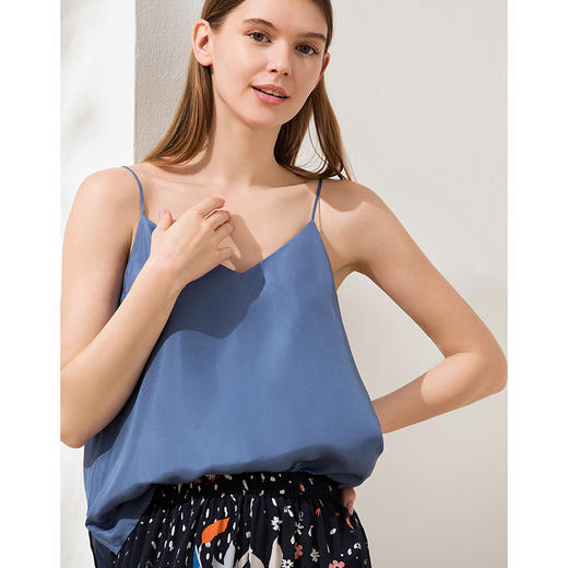 金三塔真丝吊带背心女100%桑蚕丝性感可外穿小衫时髦搭配吊带上衣  YSFAB721 商品图3