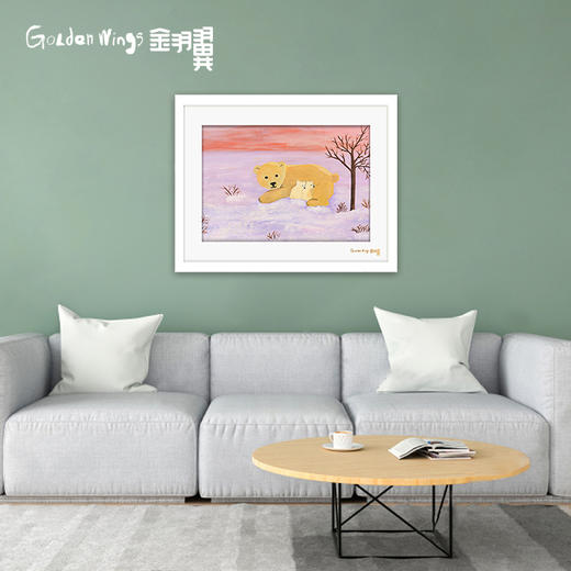 装饰画 《窝》郜子轩 金羽翼残障小艺术家手绘作品 复制画/原画 商品图1