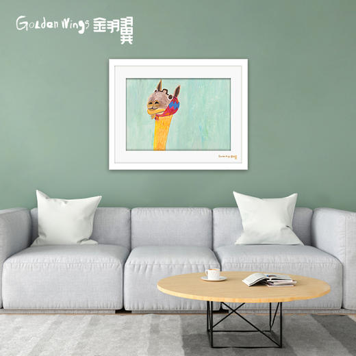 装饰画 《我酷吗》陈绍锋 金羽翼残障小艺术家手绘作品 复制画/原画 商品图1