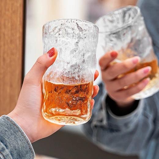 2只装/【渐变冰川渐变色上新 I 握在手里的夏日冰凉】冰川纹玻璃杯新款潮高颜值水杯女果汁饮料杯ins风杯子咖啡杯酒杯 商品图3