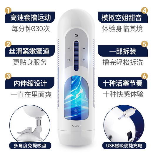 雷霆飞机杯a380男用全自动伸缩电动自慰器成人情趣性用品倒模玩具 商品图1