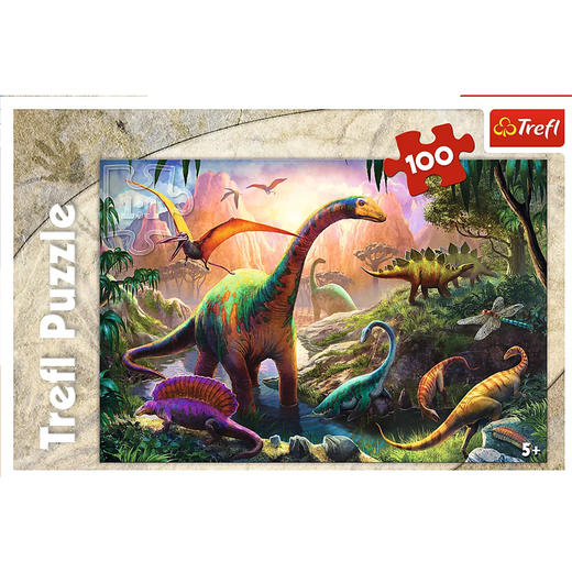TREFL 平面拼图100片恐龙王国TREC16277 商品图1