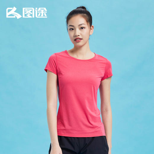 Senselead森力/女式速干圆领短T恤 SSAJG82012 商品图2