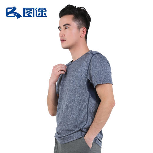 Senselead森力/男式速干圆领短T恤 SSAJG81013 商品图7