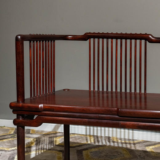 紫檀直棂长椅 商品图3