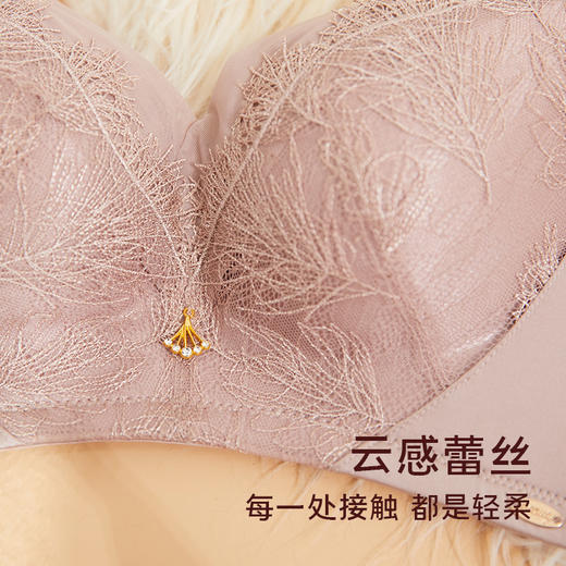 皇家丽美舒适柔软无钢圈内衣女小胸显大聚拢调整型收副乳文胸WW086-3 商品图4