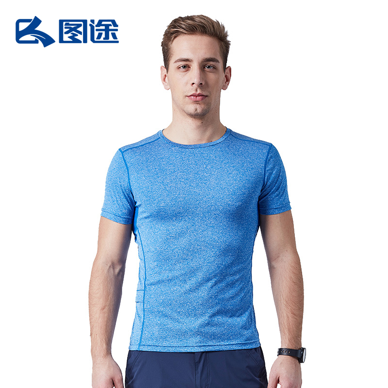 Senselead森力/男式速干圆领短T恤 SSAJG81013