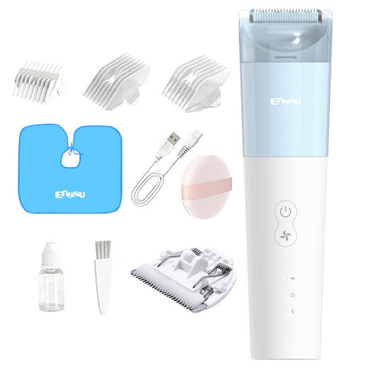 【独立双电机 能吸更能装】樱舒第三代婴儿自动吸发理发器超静音宝宝剃头发防水儿童推子剃发 商品图6