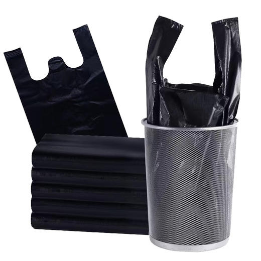 mikibobo甄选垃圾袋家用塑料袋加厚手提袋黑色大号100个装 商品图4