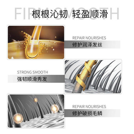 广东药科大学何首乌植物萃取洗发露，多味草本精华，天然无刺激，清爽控油，改善毛躁洗发水 商品图3