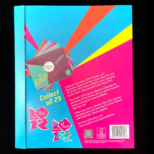 伦敦奥运会纪念币大全套(共29枚) 、英国皇家造币厂、带官方卡册、分体卡 商品图12