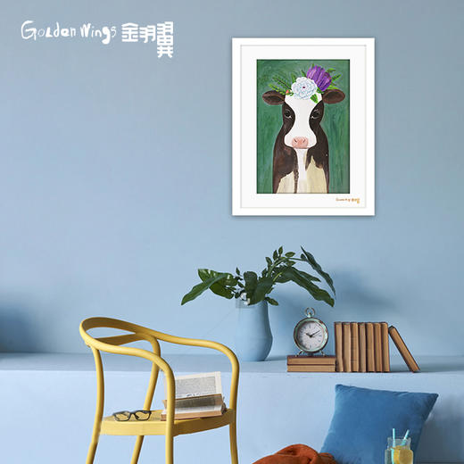 装饰画 《我最美》郜子轩 金羽翼残障小艺术家手绘作品 复制画/原画 商品图1