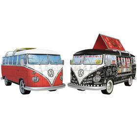 Ravensburger拼图 立体拼图162片大众复古车街头版