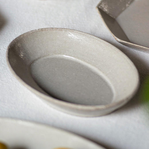 素陶｜椭圆盘 商品图0