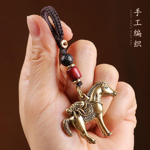 黄铜马上貔貅挂饰 商品图3