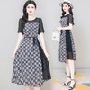 YWE KEDX63时尚印花连衣裙显瘦气质大码裙 商品缩略图0