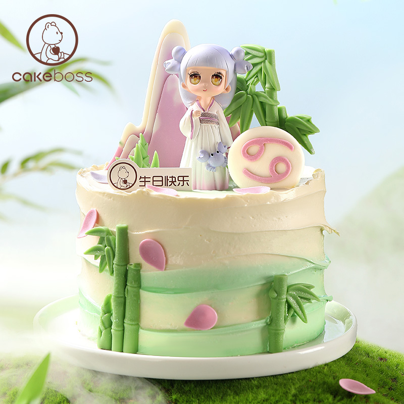 ♋巨蟹座“竹榭夏深”国风款乳酪芝士蛋糕