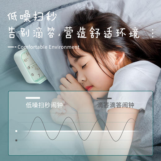 得力8851指针式闹钟 商品图4