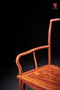 红桥红  家具严选  缅甸花梨（大果紫檀）【宝蕴楼扇形 南官帽椅三件套】 商品缩略图4