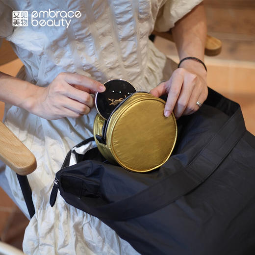 又见美物 单肩斜跨包 休闲学生女包环保百搭ins单肩包子母包  黑色 EB1202 商品图3