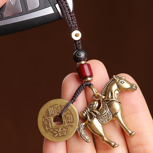 黄铜马上貔貅挂饰 商品图5