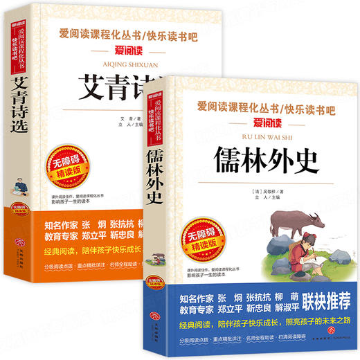 九年级上下册必读名著 全套2册 艾青诗选儒林外史正版原著 初中生9年级上册必读课外书老师推荐经典文学书目适合初三学生阅读书籍 商品图4