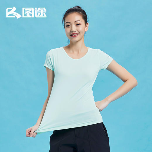 Senselead森力/女式速干圆领短T恤 SSAJG82012 商品图3