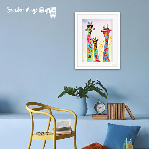 装饰画 《酷仔》高雅 金羽翼残障小艺术家手绘作品 复制画/原画 商品图1