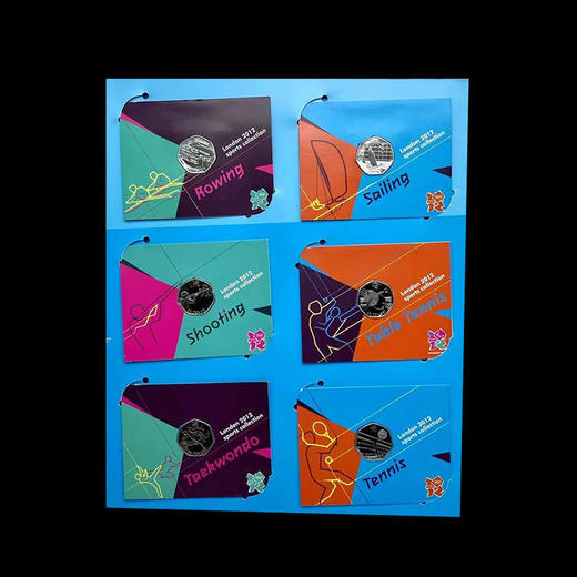 伦敦奥运会纪念币大全套(共29枚) 、英国皇家造币厂、带官方卡册、分体卡 商品图10