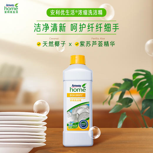 安利优生活浓缩洗洁精/无毒级/护手/洗餐具蔬果/可用1年/可稀释10-20瓶500ml/碟新 商品图1