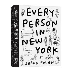 在纽约的每一个人 英文原版 Every Person in New York 插画漫画人物速写 Jason Polan 英文版 进口原版英语艺术类书籍