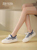 西村名物夏季薄款帆布鞋女小香风百搭棋盘格溶解鞋休闲板鞋11301 商品缩略图1