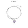 ZEGL设计师闺蜜系列紫色爱心蝴蝶手链女ins小众设计2022新款手饰 商品缩略图4