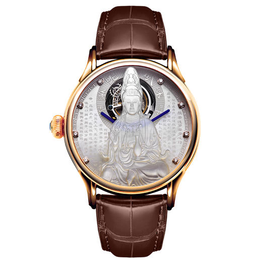 MEMORIGIN万希泉雕刻系列观音腕表陀飞轮机械表男女情侣刻字手表 商品图1