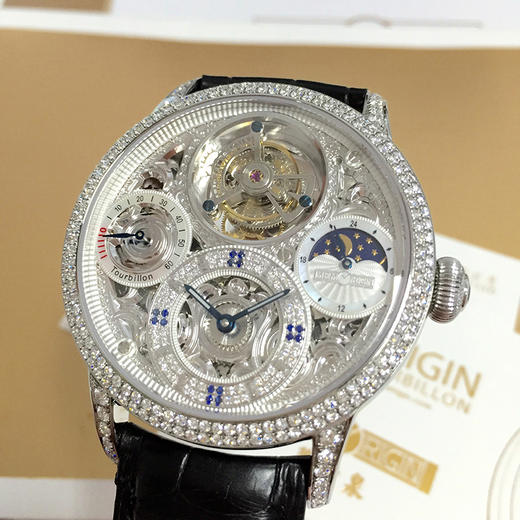 MEMORIGIN 万希泉陀飞轮腕表 星空传奇纯钻系列 商品图2