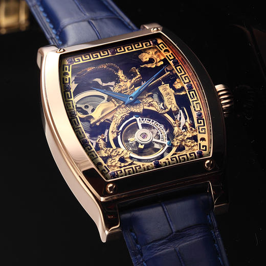 MEMORIGIN万希泉樊少皇设计齐天大圣陀飞轮真皮腕表机械表男手表 商品图1